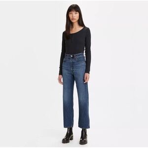 Levis Ribcage Straight Ankle in Noe Fog 26 26L ankle